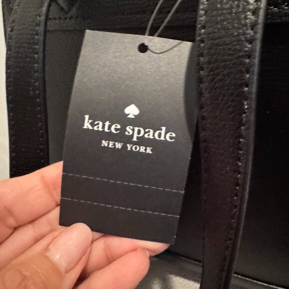 KATE SPADE Darcy grain leather black backpack New with tags - Picture 10 of 12
